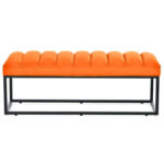 Modern Metal Base Upholstered Bench for Bedroom for Entryway - Image 18