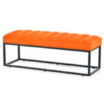 Modern Metal Base Upholstered Bench for Bedroom for Entryway - Image 19