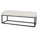 Modern Metal Base Upholstered Bench for Bedroom for Entryway - Image 32