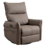 Modern PU Leather Rocker Seating Glider Swivel Recliner Chair - Image 22