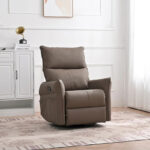Modern PU Leather Rocker Seating Glider Swivel Recliner Chair - Image 2