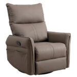 Modern PU Leather Rocker Seating Glider Swivel Recliner Chair - Image 4