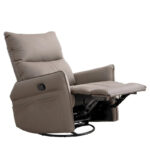 Modern PU Leather Rocker Seating Glider Swivel Recliner Chair - Image 7