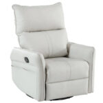 Modern PU Leather Rocker Seating Glider Swivel Recliner Chair - Image 13