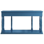 Retro Senior Console Table for Hallway Living Room Bedroom with 4 Front Facing Storage Drawers and 1 Shelf - Image 25