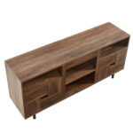 60 Wood Media Console TV Stand Classic Entertainment Center - Image 3