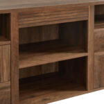 60 Wood Media Console TV Stand Classic Entertainment Center - Image 4