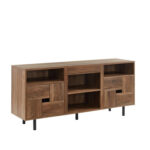 60 Wood Media Console TV Stand Classic Entertainment Center - Image 7