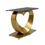 Modern Rectangle Marble Dining Table for 6-8, Marble Kitchen Dinner Table with Gold Finish Metal Base - Image 14