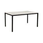 Pariso Modern White Marble-Top Dining Table - 60W x 30H x 36D - Image 2