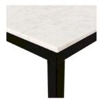 Pariso Modern White Marble-Top Dining Table - 60W x 30H x 36D - Image 7