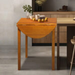 Wings Solid Wood Dining Room Drop Leaf Table - 39.25W x 23.25D x 29H - Image 5