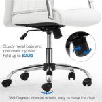 Contemporary PU Leather Executive Chair with High Back - Image 8