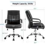 Contemporary PU Leather Executive Chair with High Back - Image 14
