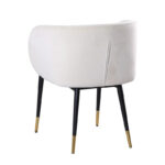 Rustic Velvet Upholstered Dining Chair - Image 2