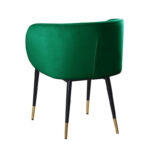 Rustic Velvet Upholstered Dining Chair - Image 6