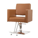 PVC Leather Stainless Steel Foot Operated Salon Styling Chair - Image 17