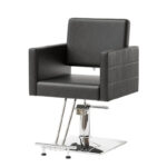 PVC Leather Stainless Steel Foot Operated Salon Styling Chair - Image 9
