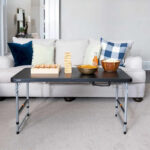 4-Foot Fold-In-Half Adjustable Table, Black (Light Commercial) - Image 10