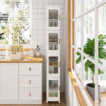 Javlergo 65 Narrow Tall Storage Bin, 4 Tier Foldable Kitchen Storage Cabinet Organizer,Freestanding Kitchen Pantry - Image 3