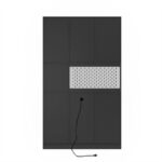 Kitchen Pantry Cabinet with Microwave Stand and 2 Drawers, Freestanding Buffet Cupboards Sideboard with Charging Station - Image 25