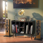 Record Player Stand with Power Outlet and USB Ports, Vinyl Record Storage Table,Vinyl Holder Display Shelf - Image 10