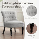 Living Room Armless Accent Comfy Chair - Image 20