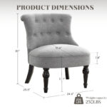 Living Room Armless Accent Comfy Chair - Image 26