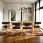 Middlebrook Modern Solid Wood Dining Table with Geometric Legs - Image 6
