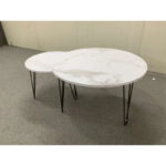 27.56 Round Nesting Coffee Table Set of 2 - Image 9