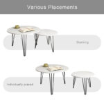 27.56 Round Nesting Coffee Table Set of 2 - Image 15